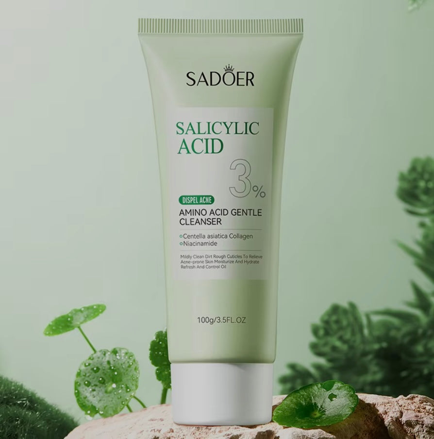 Gel Moussant Purifiant à l’Acide Salicylique – Soin du Visage