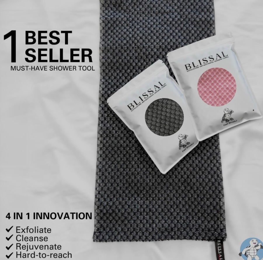 Serviette Exfoliante Double Face pour le Dos – Nettoyage & Douceur