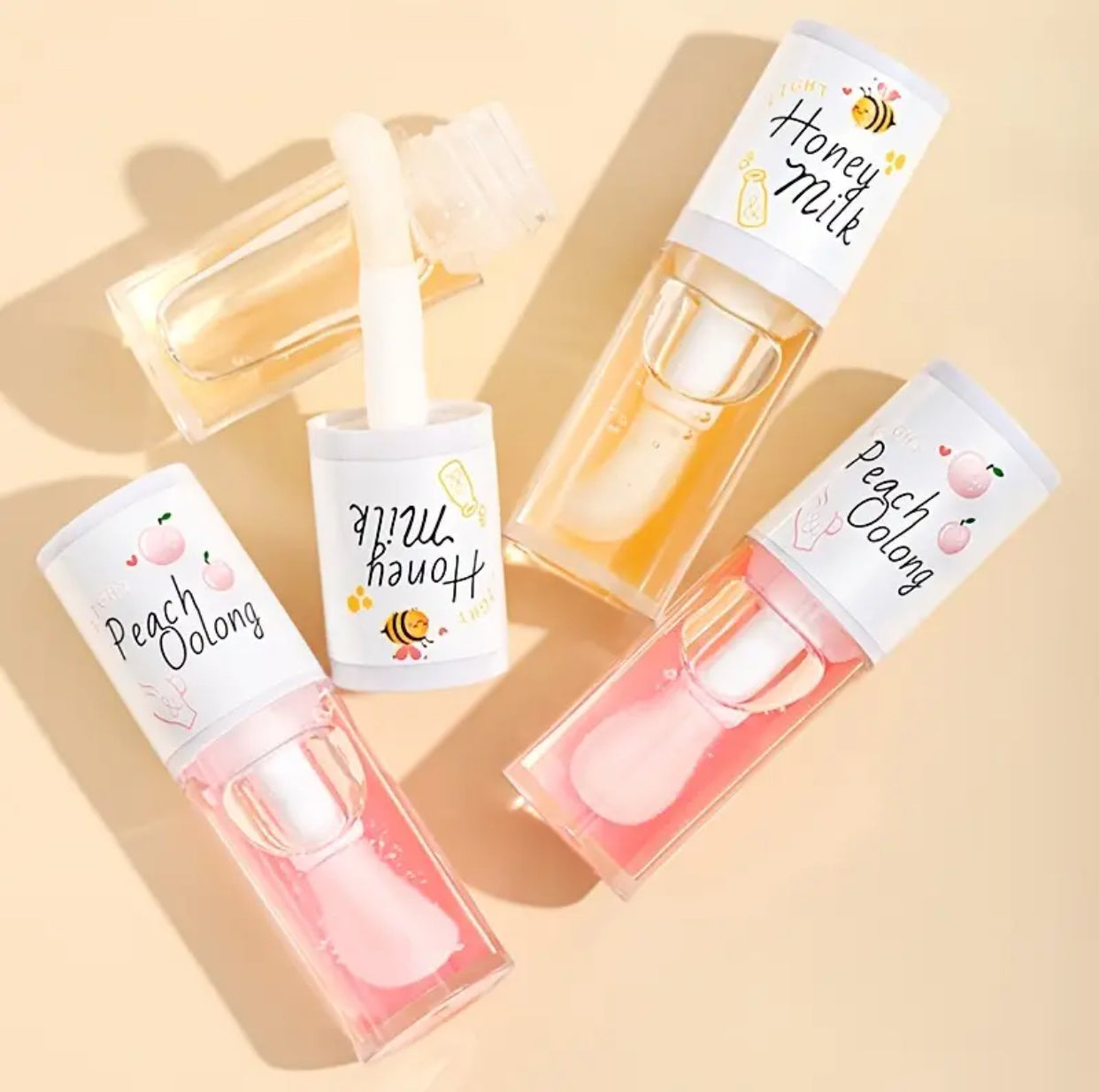 Gloss lèvres coréen – Hydratant, couleur intense avec pinceau