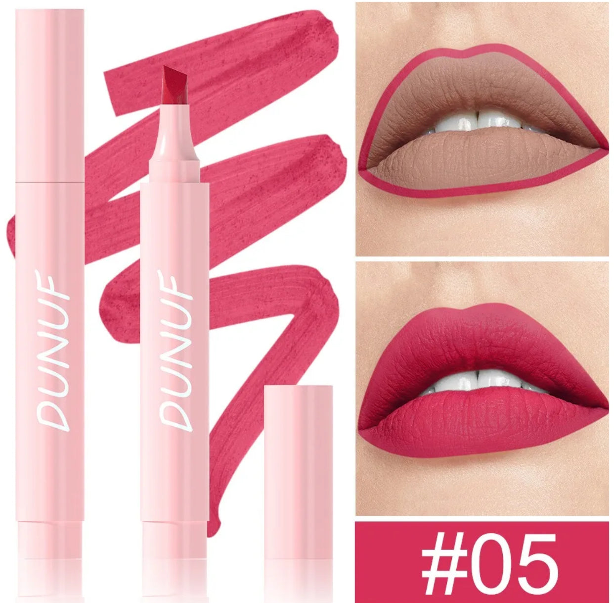 Crayon à lèvres rouge mat – Waterproof, longue tenue