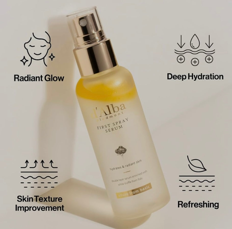 Soin du visage hydratant D'Alba à la truffe blanche, léger, écran solaire à la truffe blanche, soin apaisant pour la peau