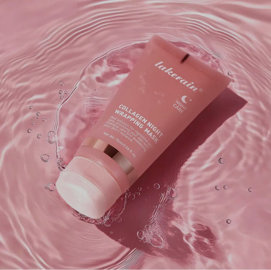 Masque de Nuit Collagène Hydrolysé – Effet Liftant & Éclat Immédiat | Anti-Rides, Pores Resserrés & Peau Lumineuse